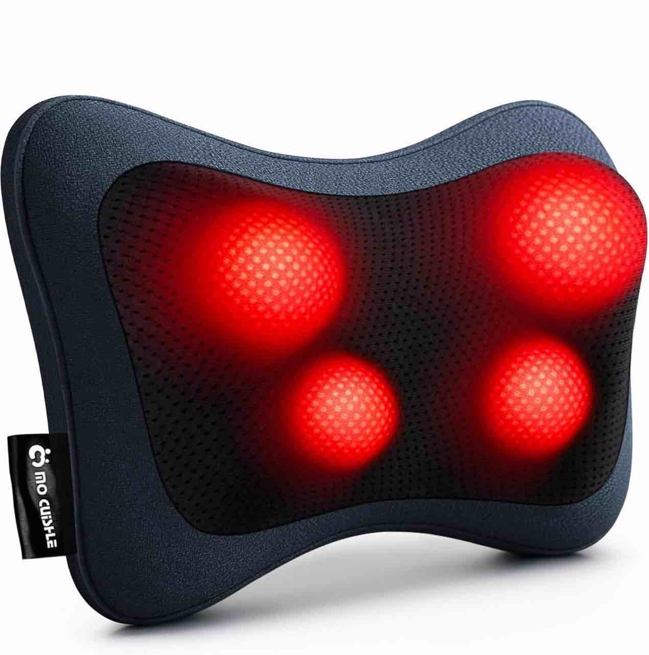 papillon neck massager,shiatsu electric back massager with heat,neck back pain relief gifts for mom/dad/women/men,deep tissue kneading massage pillow for shoulder,legs,foot,body muscle fatigue relief