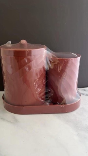 3 Piece Jar with Tray Set
