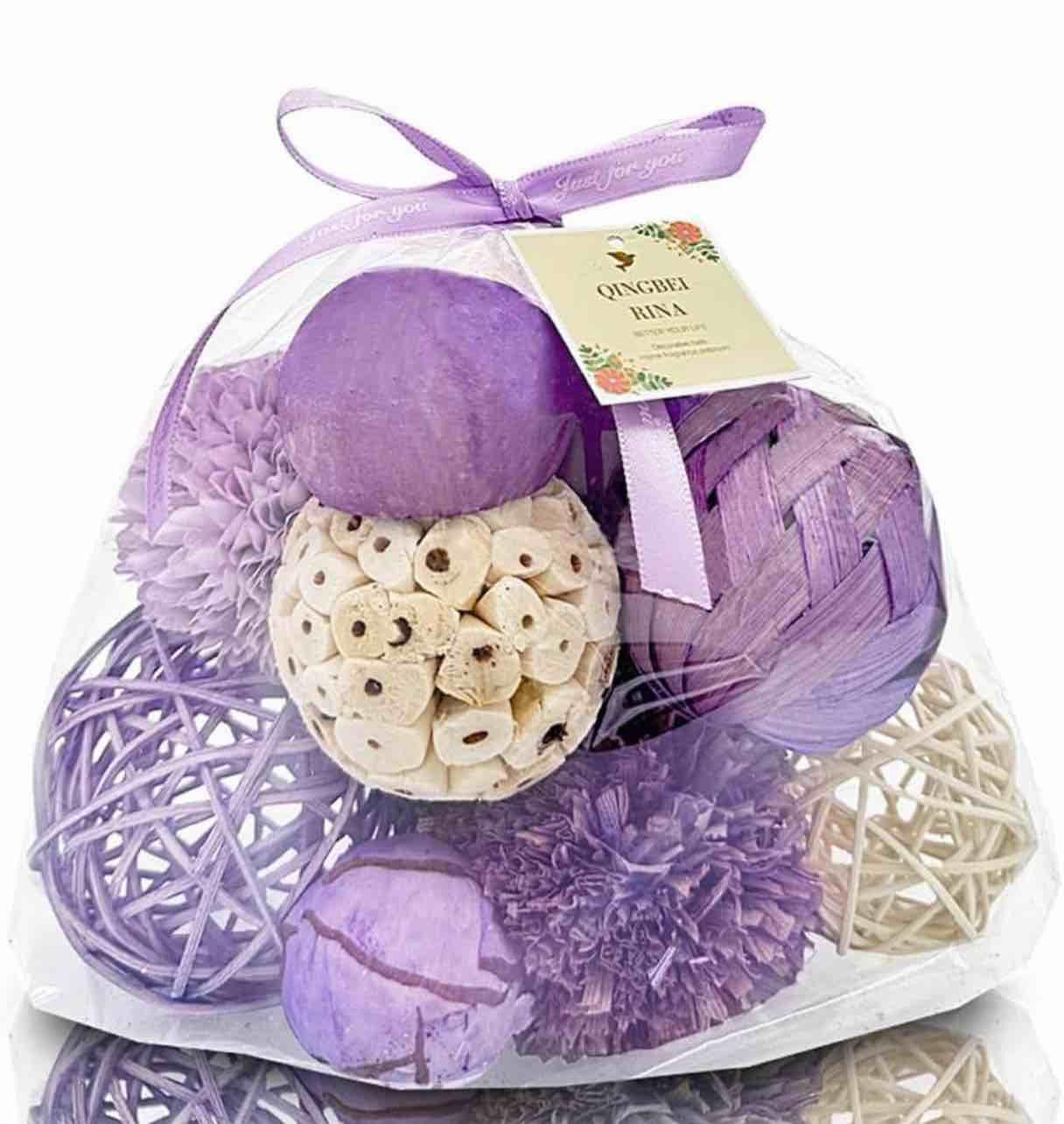 Purple Decorative Balls for Bowls,Assorted Vase Filler