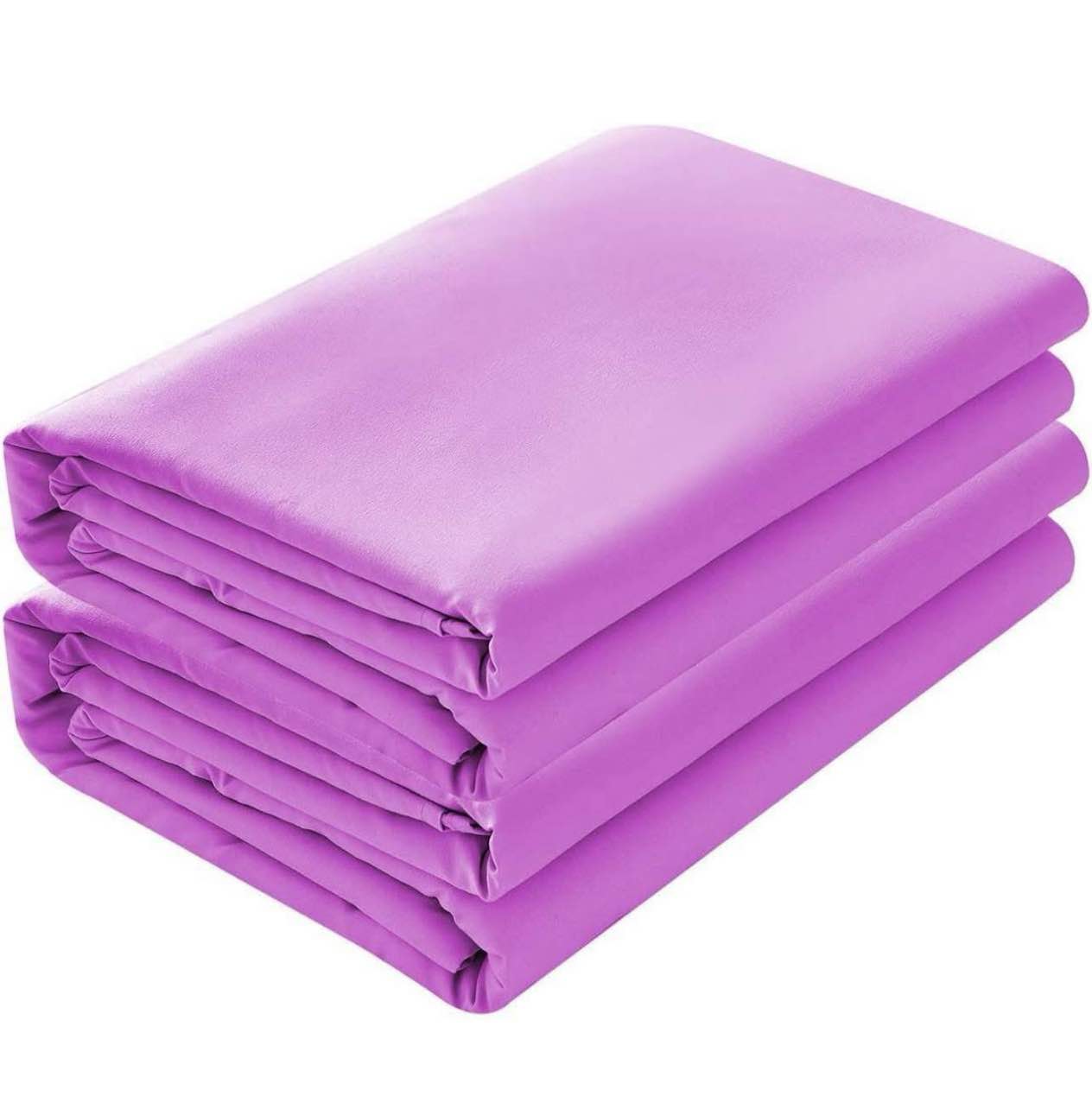 2-Pack Flat Sheets, Breathable Series Bed Top Sheet Full size purple