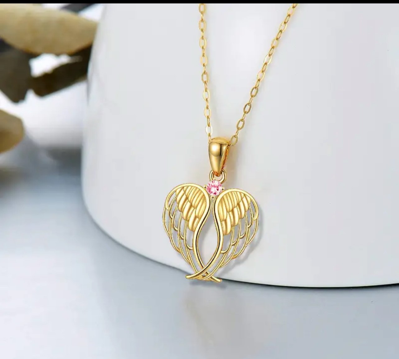 Gorgeous 925 Silver 18K Gold Plated Necklace 