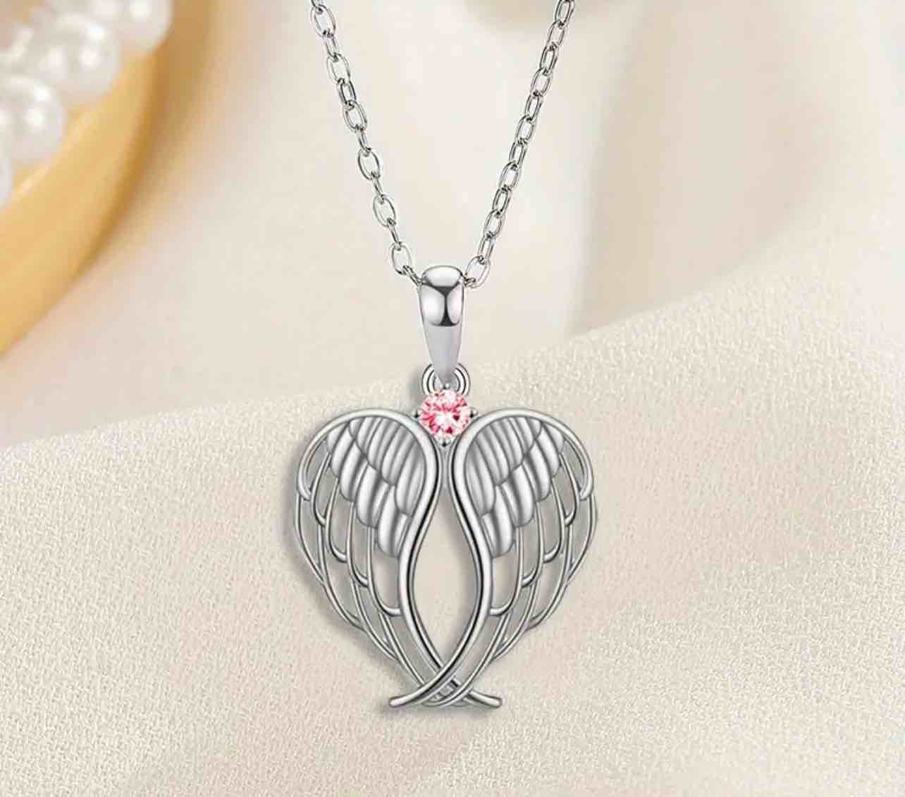 Beautiful 925 Silver Plated Sapphire Necklace 