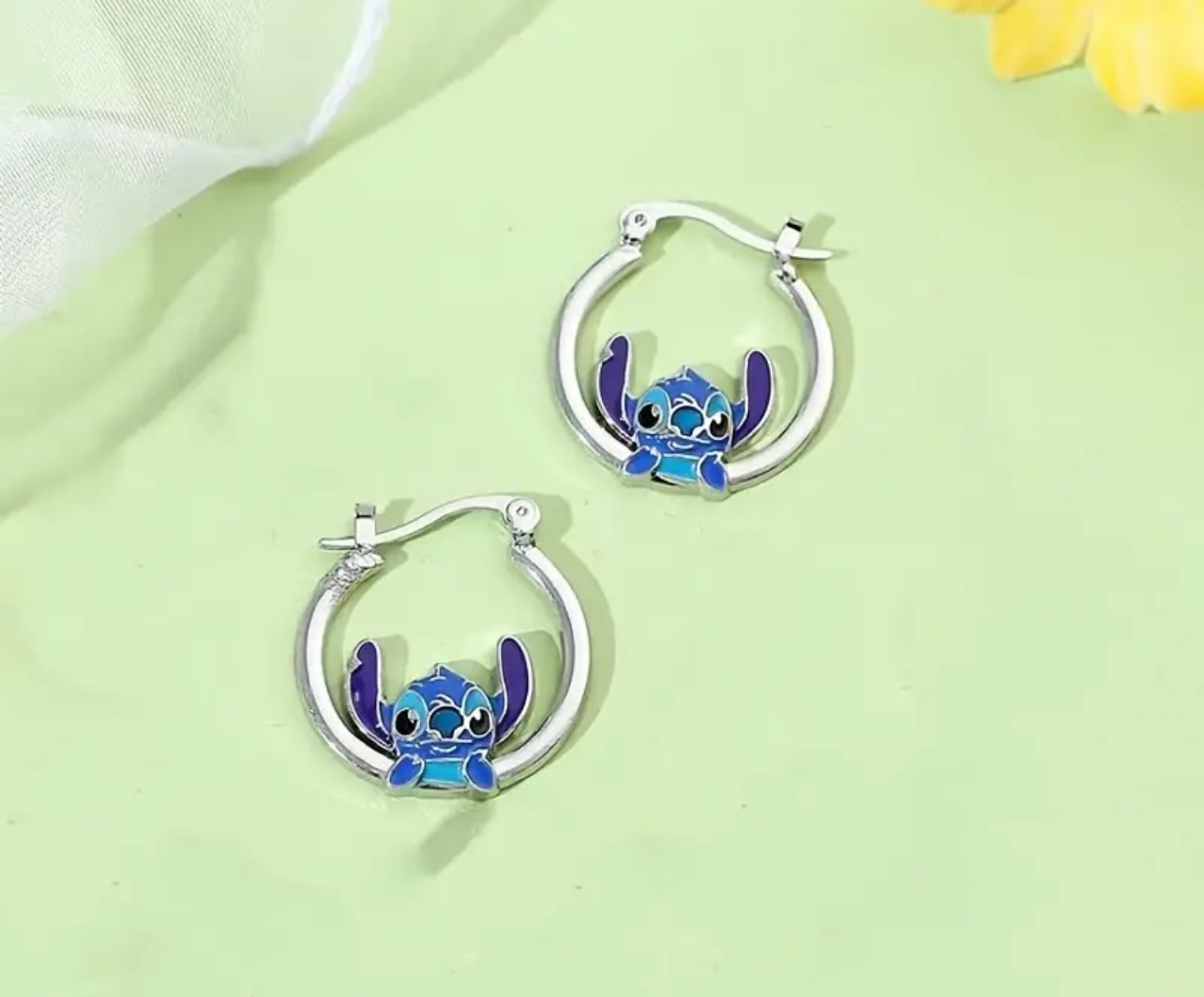 “Adorable Stitch Hoop Earrings – Disney Fan Favorite!”