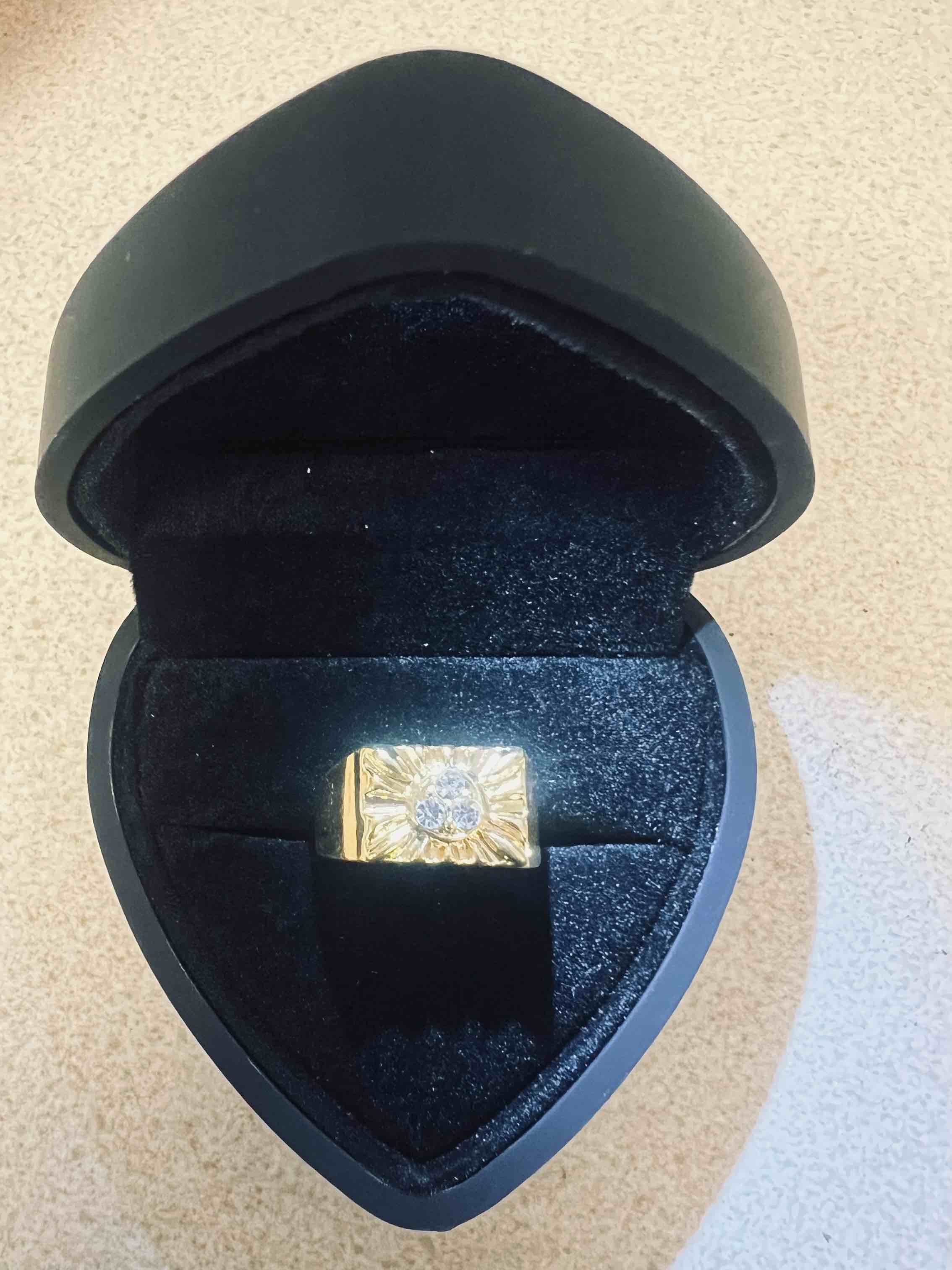 Men’s Sophisticated 18K Gold  Plated Ring Size  18K Gold  Plated Ring Size 9 