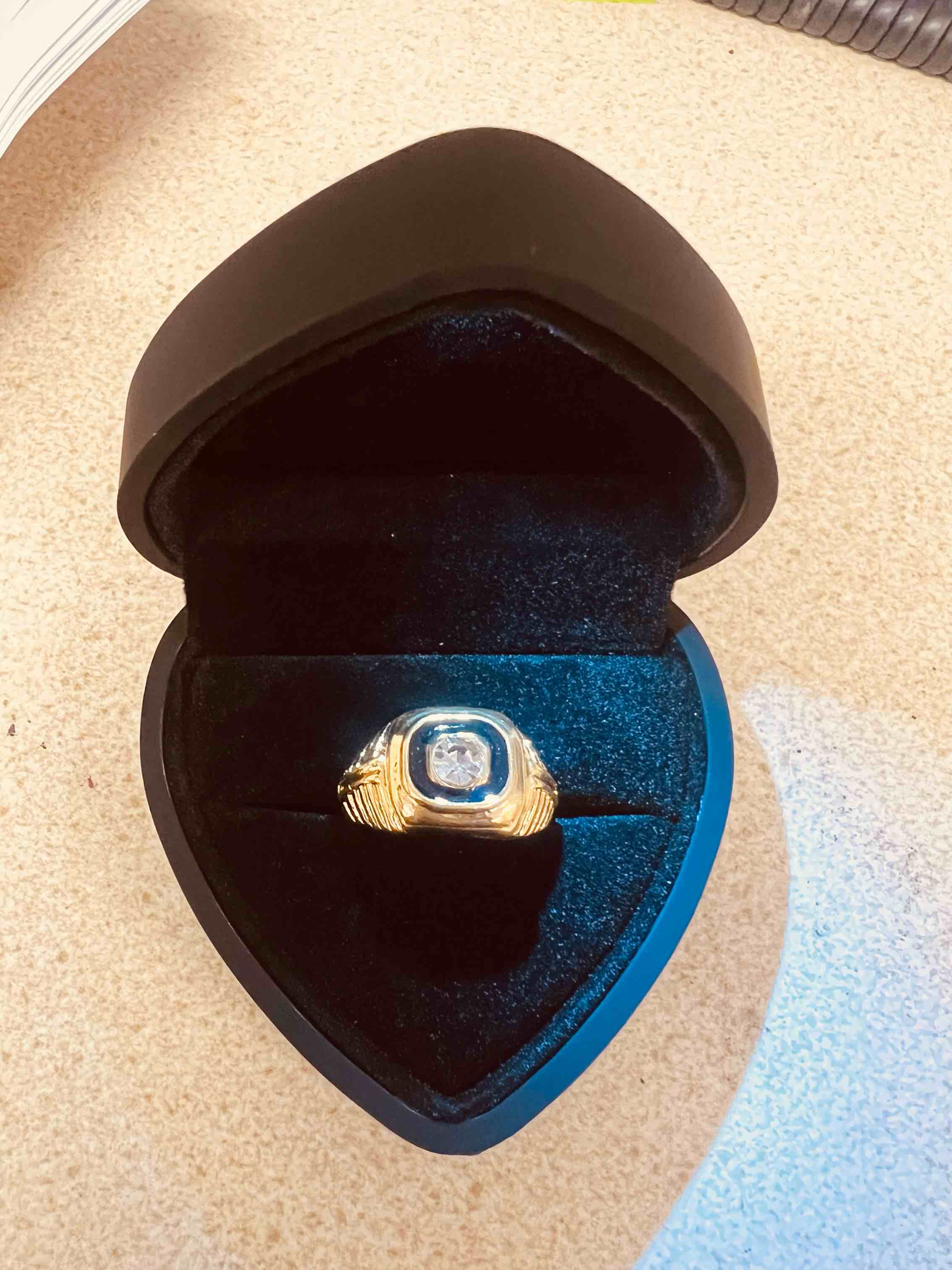 Men’s Luxury 18K Gold  Plated Ring Size 9