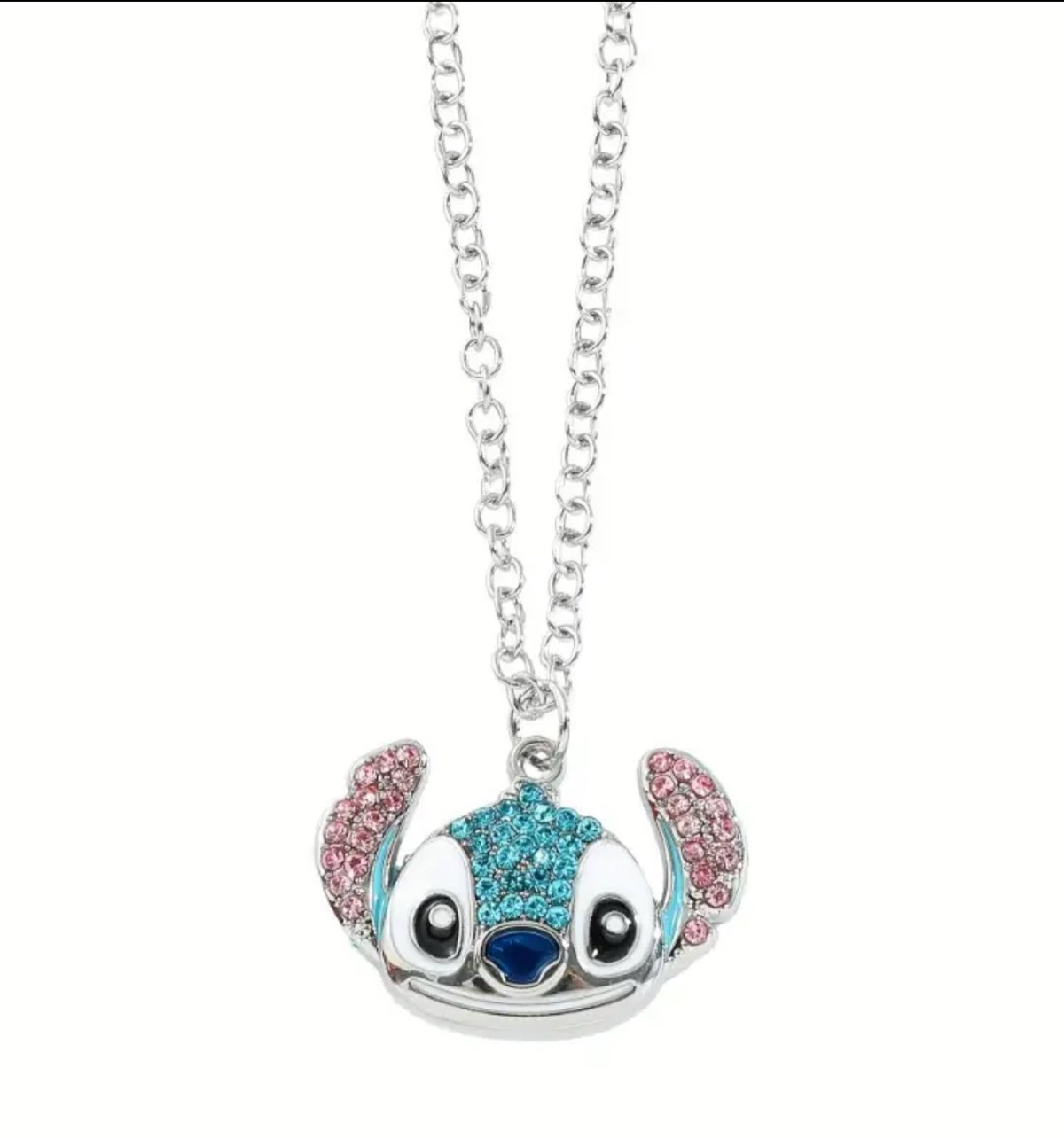 Stitch Disney 925 silver plated necklace 