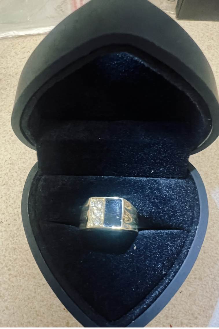 Men’s Luxury 18K Gold  Plated Ring Size 9