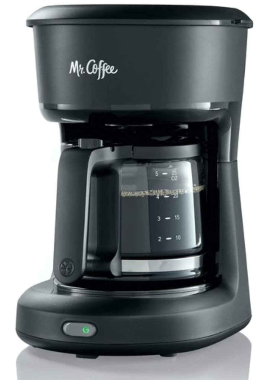 mr. coffee® 5-cup mini brew switch coffee maker, black