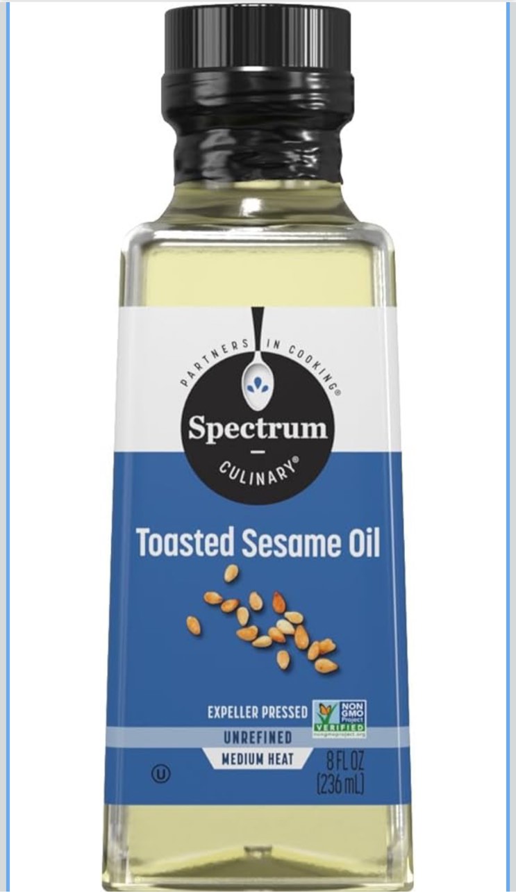 Spectrum Naturals Toasted Sesame Oil, 8 oz