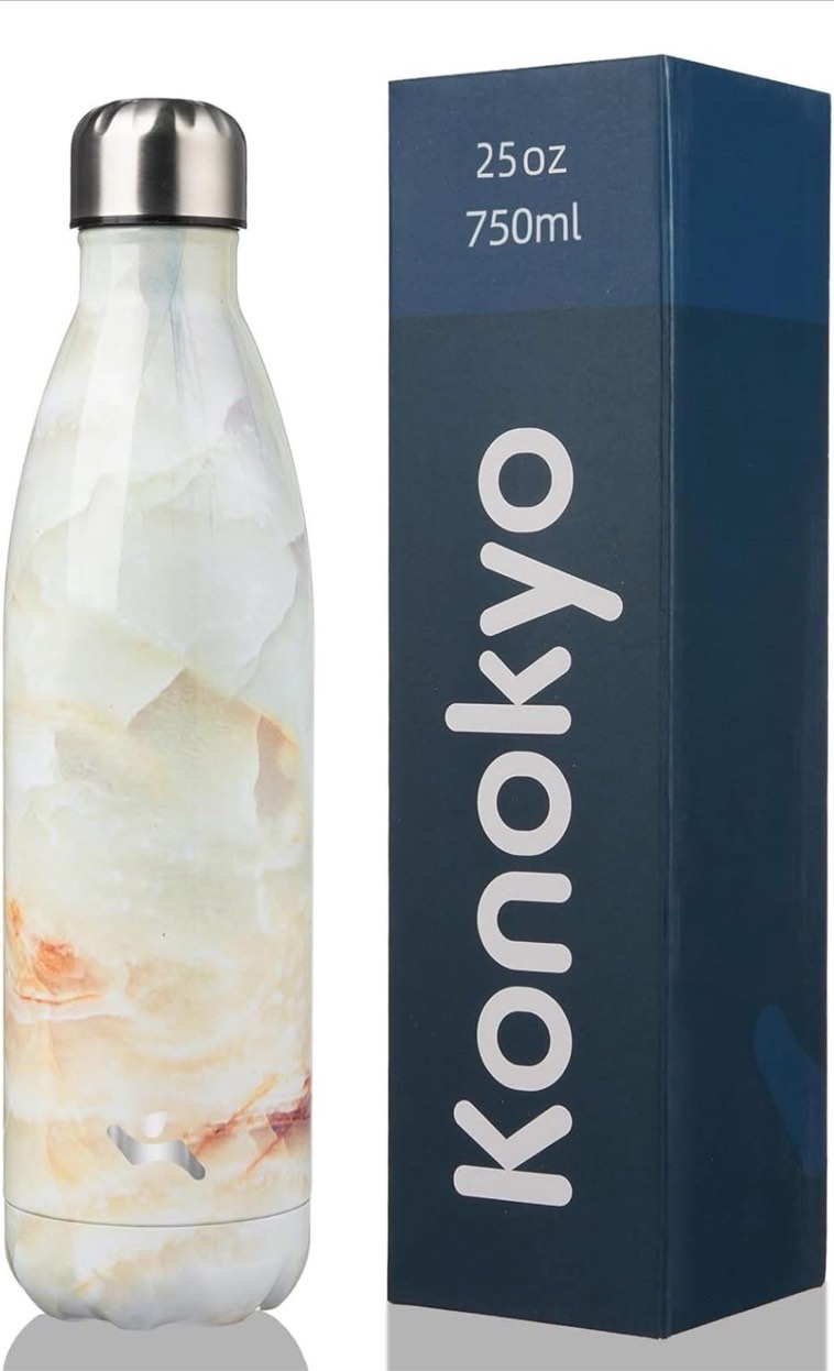 Insulated Water Bottles,25 oz Double Wall Stainless Steel