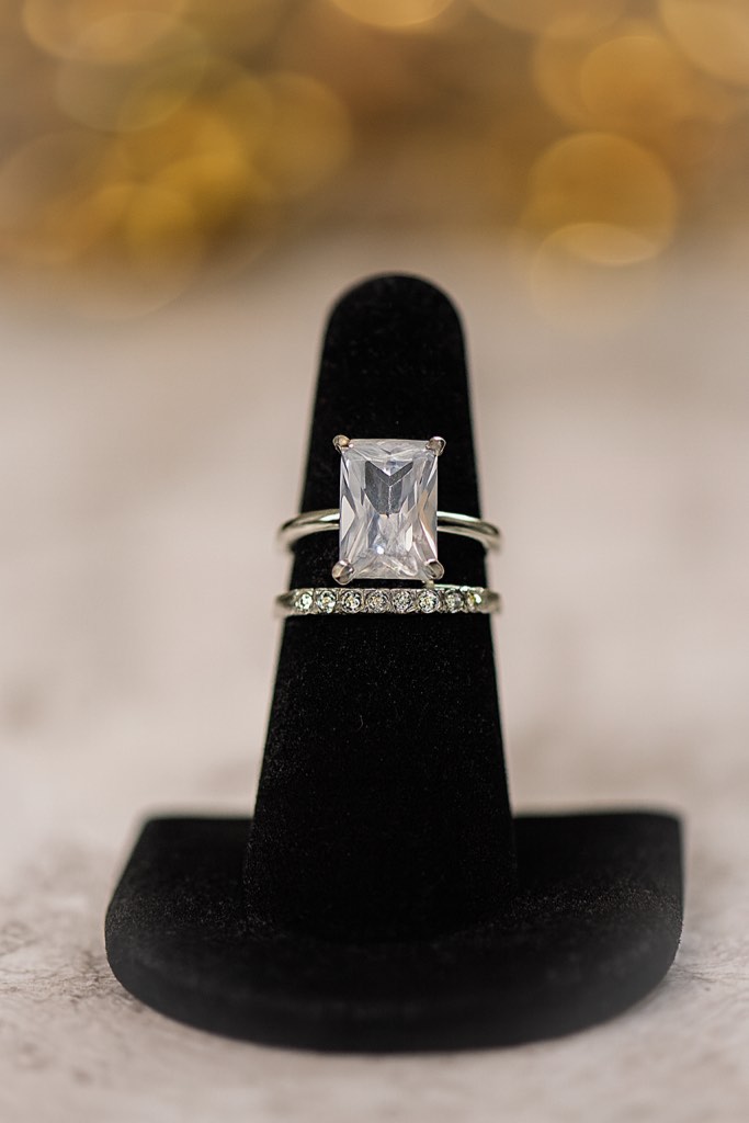 Beautiful 925 Silver Plated Sapphire Ring Sz 6