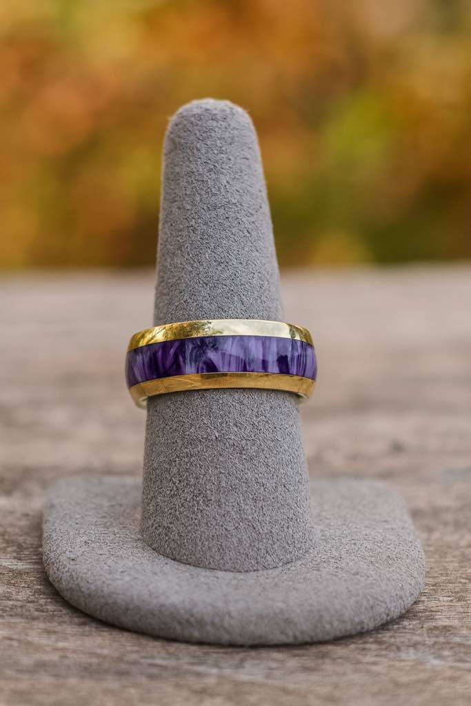 men’s luxury 18k gold  plated ring size 12