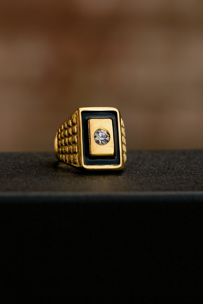 Men’s Luxury 18K Gold  Plated Ring Size 12