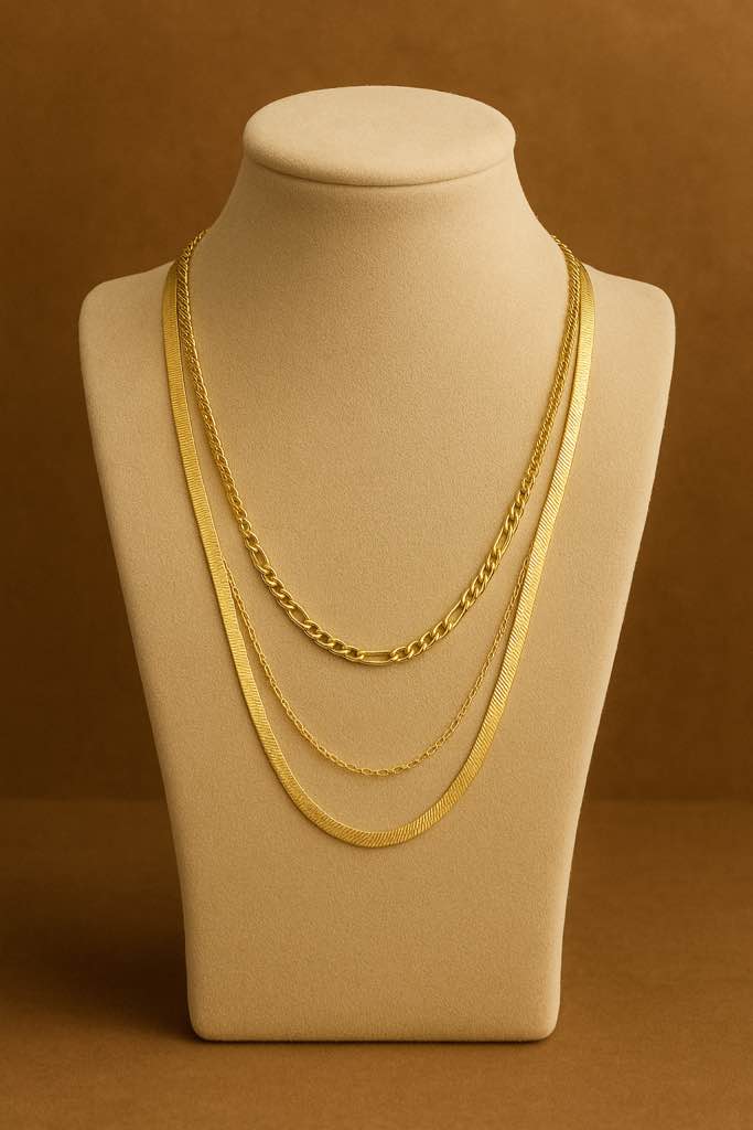 Gorgeous 925 Silver 18K Gold Plated Necklace