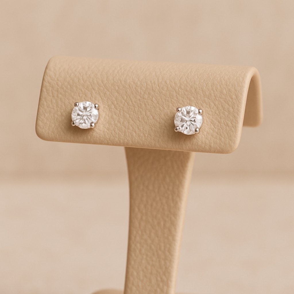 Beautiful 925 Silver Plated Sapphire Earrings