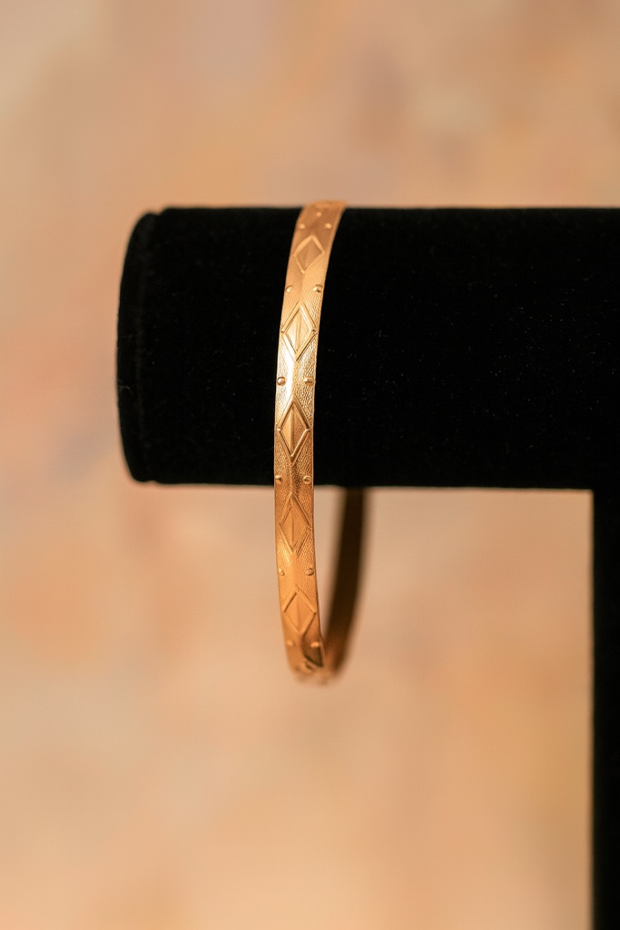 Gorgeous 925 Silver 18K Gold Plated Bracelet 