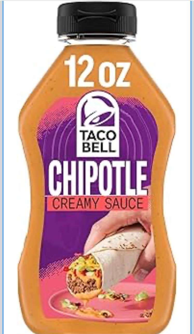 Taco Bell Creamy Chipotle Sauce, 12 fl oz Bottle, Pack of 1