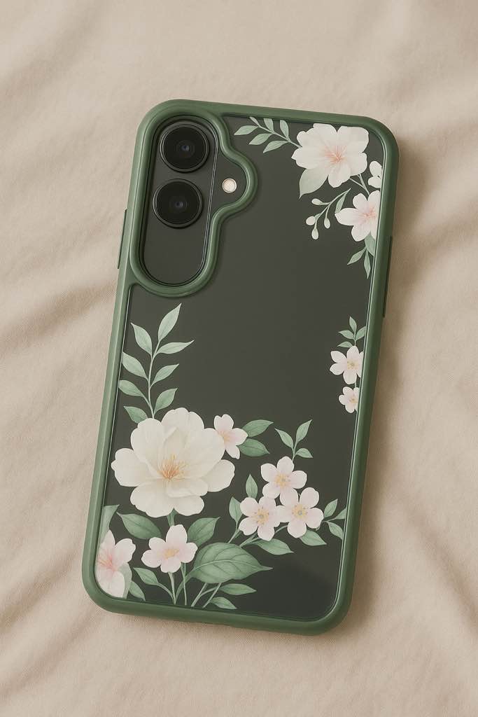 for Samsung Galaxy S25/S24 5G Case+Tempered Glass Screen Protector,Military Grade Protective Slim Soft TPU Hard PC,Girls Women Crystal Clear Flower Pattern Cover for S25/S24 5G-Hibiscus