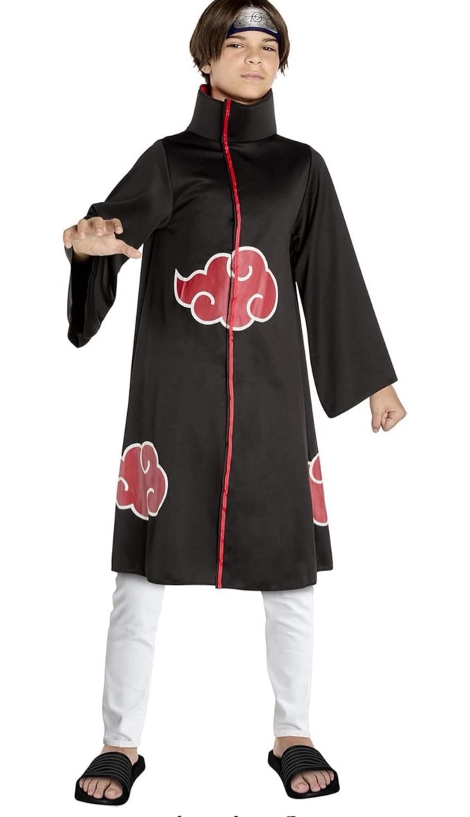 $5   naruto akatsuki robe costume, size medium