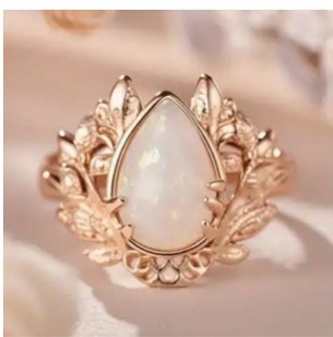 Gorgeous 925 SilverPlated 18K Gold Plated Ring Sz 8