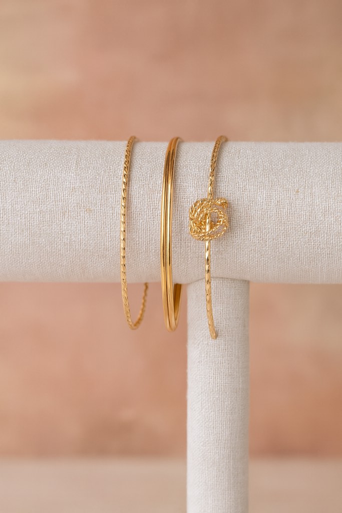 Gorgeous 925 SilverPlated 18K Gold Plated Bracelets