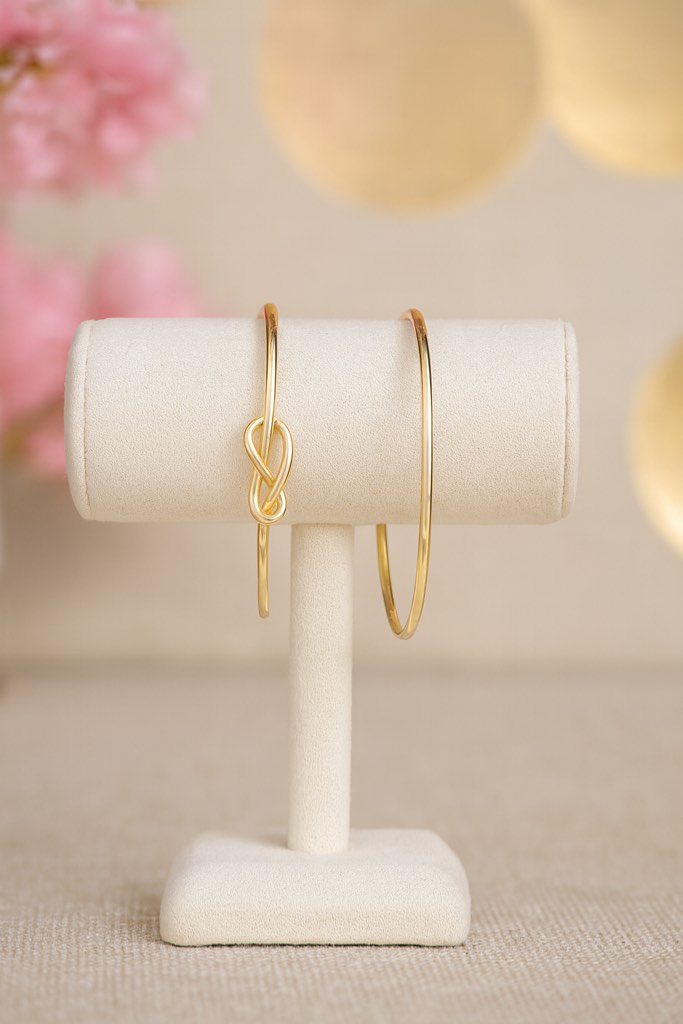 Gorgeous 925 SilverPlated 18K Gold Plated Bracelet 