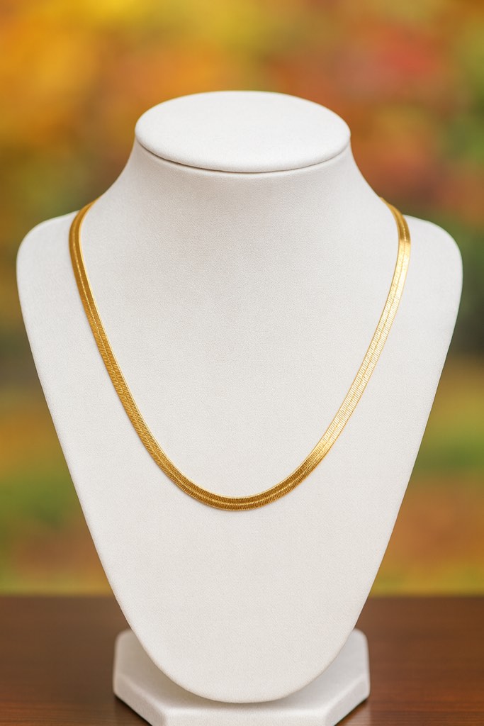 Gorgeous 925 SilverPlated 18K Gold Plated Necklace 