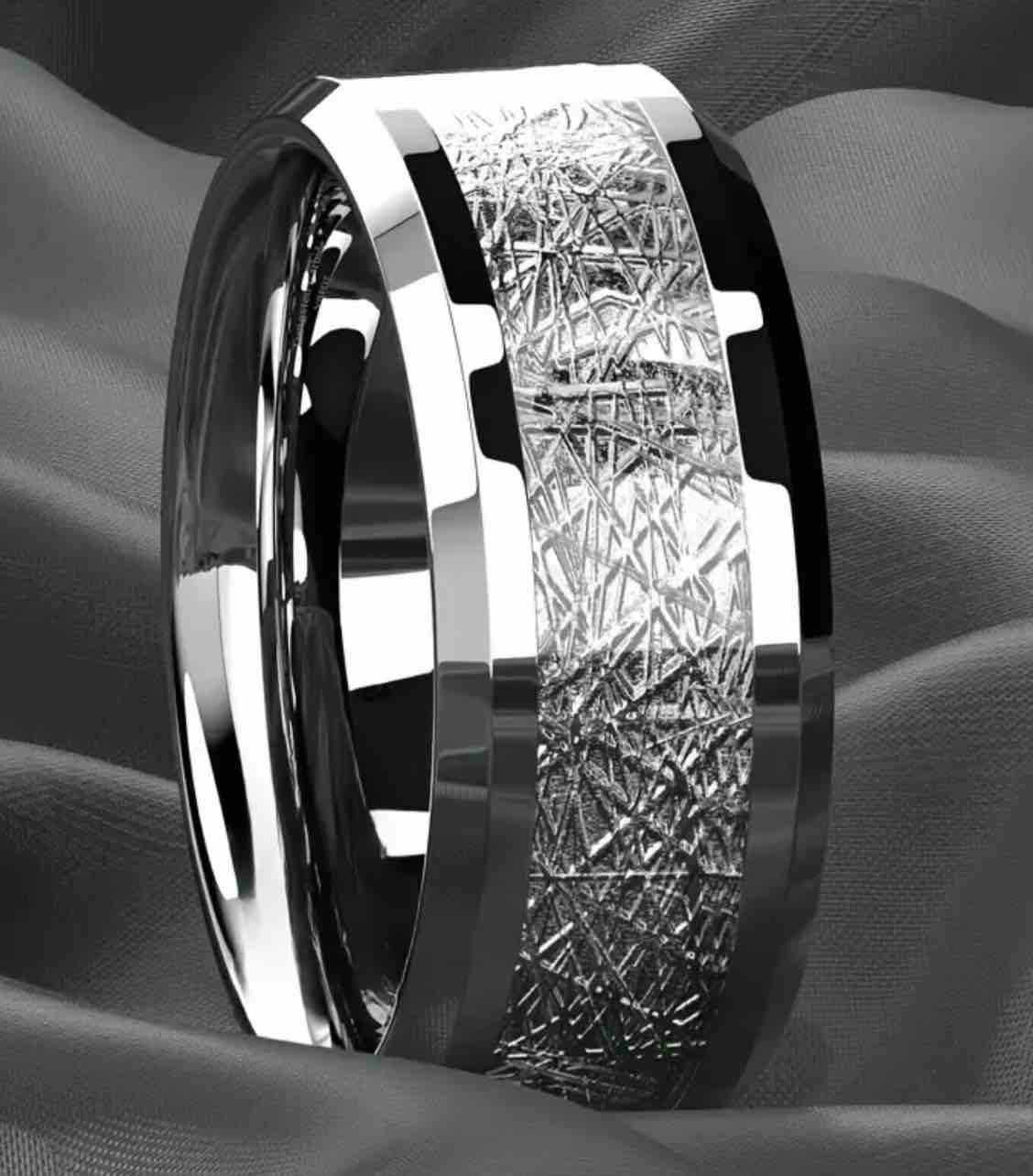 Men’s Luxury 925 Silver Plated Ring Size 12
