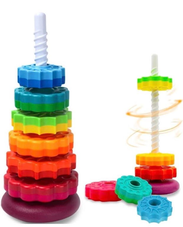 Baby Spinning Toy, Stacking Toy for Babies and Toddlers, Educational Toddler Learning Toys,