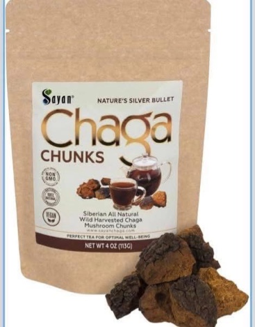 Pure Raw Chaga Mushroom Chunks with Black Top Crust 4 Oz / 113 g – Premium Wild-Harvested Antioxidant Tea for Immune Support, Focus and Digestive Health