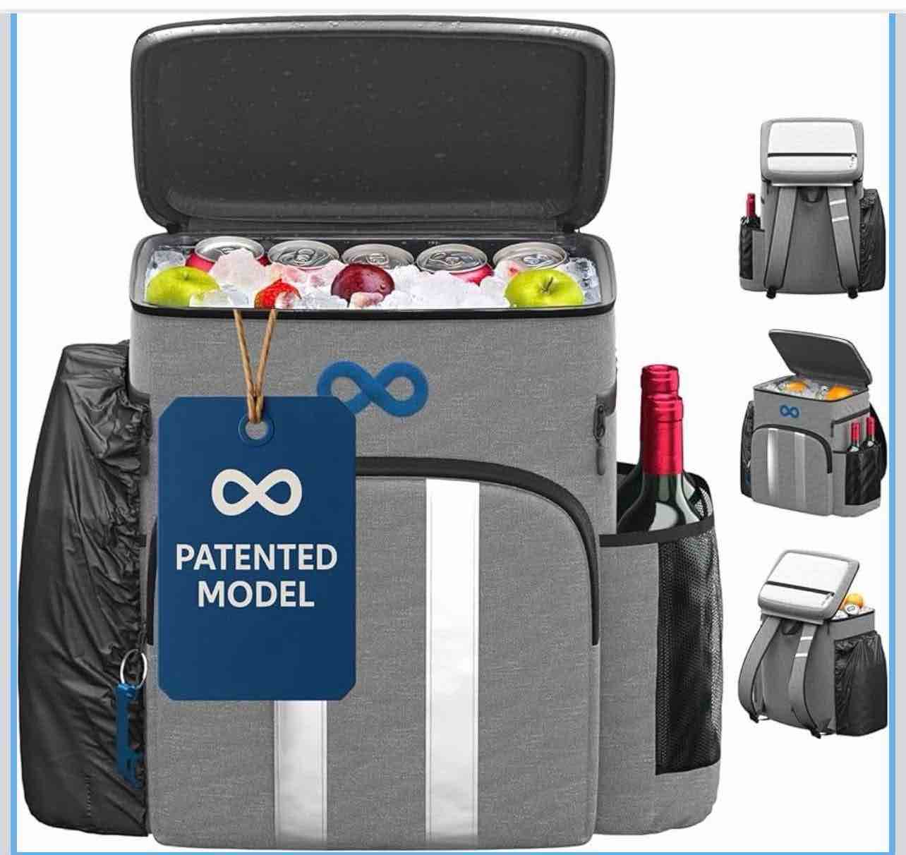 Insulated Backpack Cooler - 54 Cans, 24 Hour Cooling, Wider Straps, Lightweight Leak Proof Liner, Portable Cooler Backpack Bag for Men Women Beach Picnic Travel Lunch Camping - Everlasting Comfort