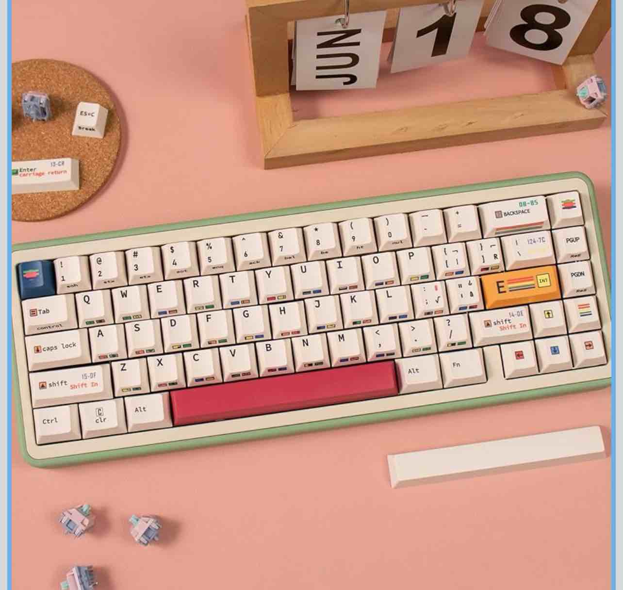 Retro Keycaps (does not include keyboard)
