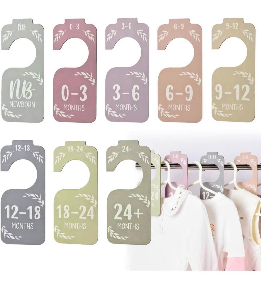 Baby closet dividers for clothes organizer