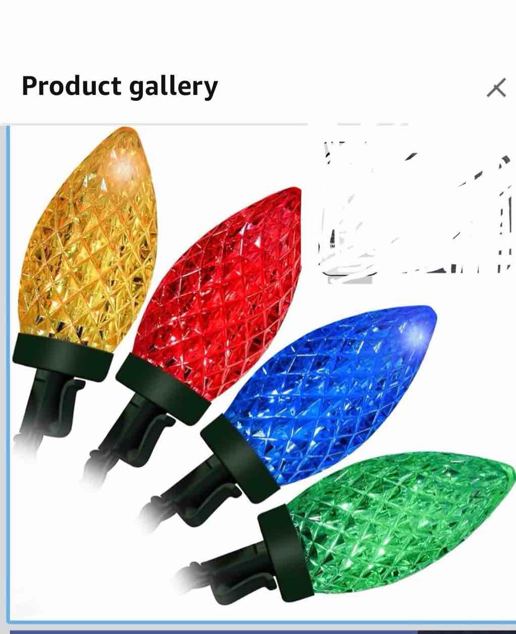 50 led c9 Christmas lights