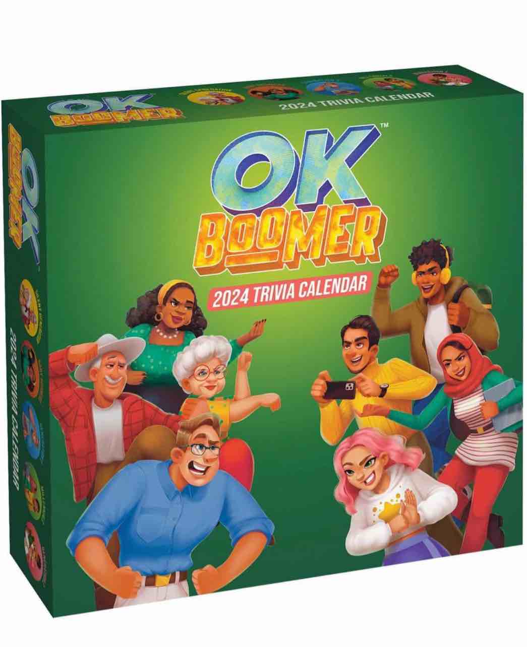 Games Adults Play OK Boomer - The Old School vs. New School Trivia Game, Blue Sky