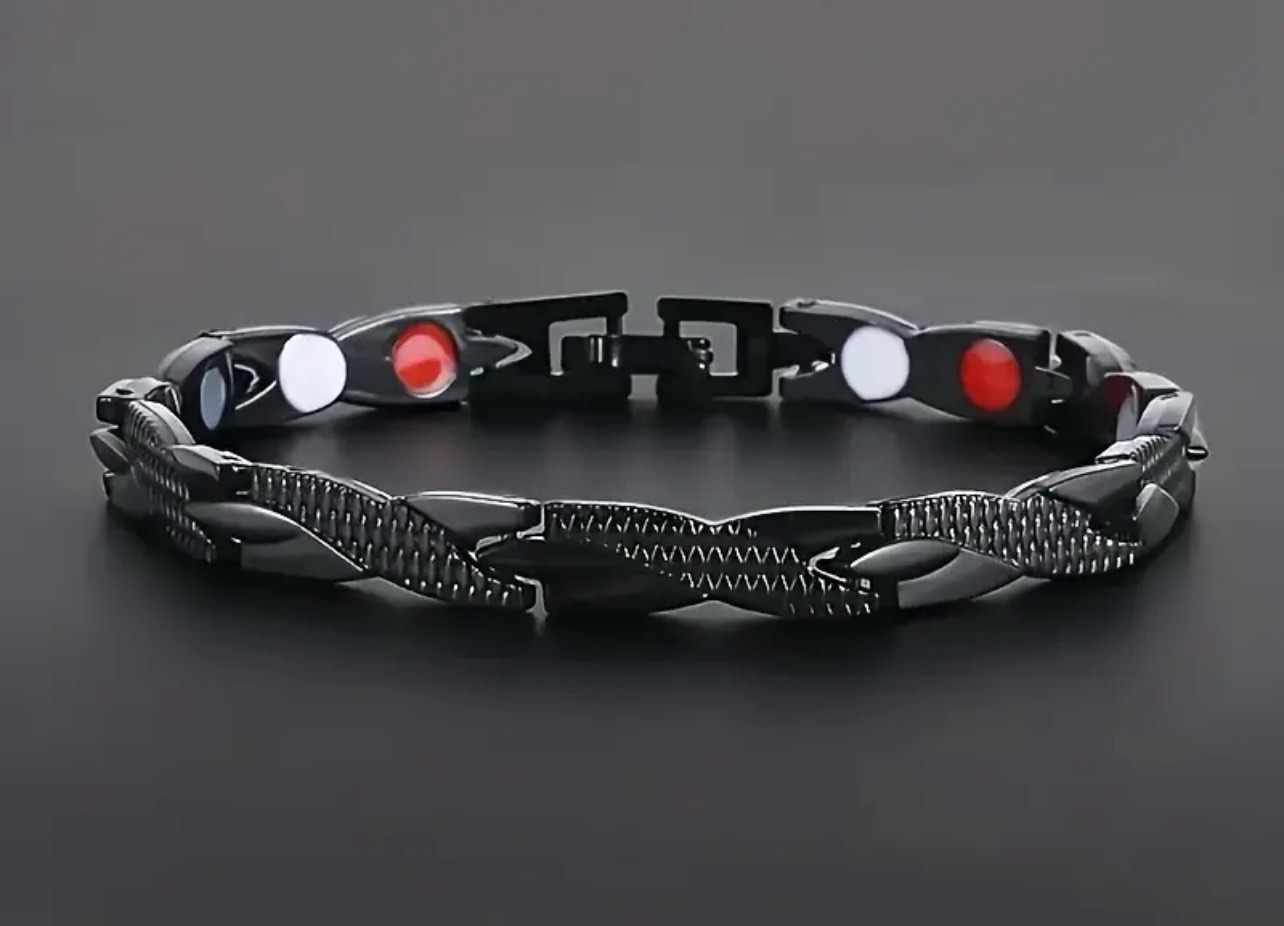 Men’s 925 silver plated twisted bracelet