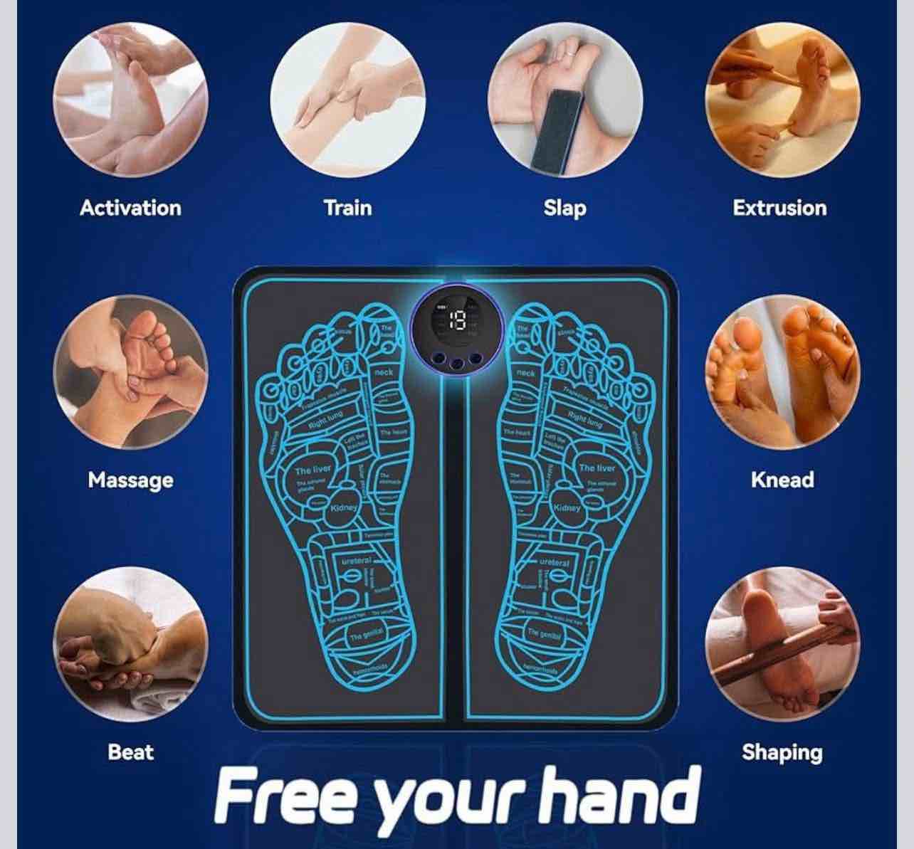 Condition photo showing New/Like New for EMS foot mat muscle stimulation