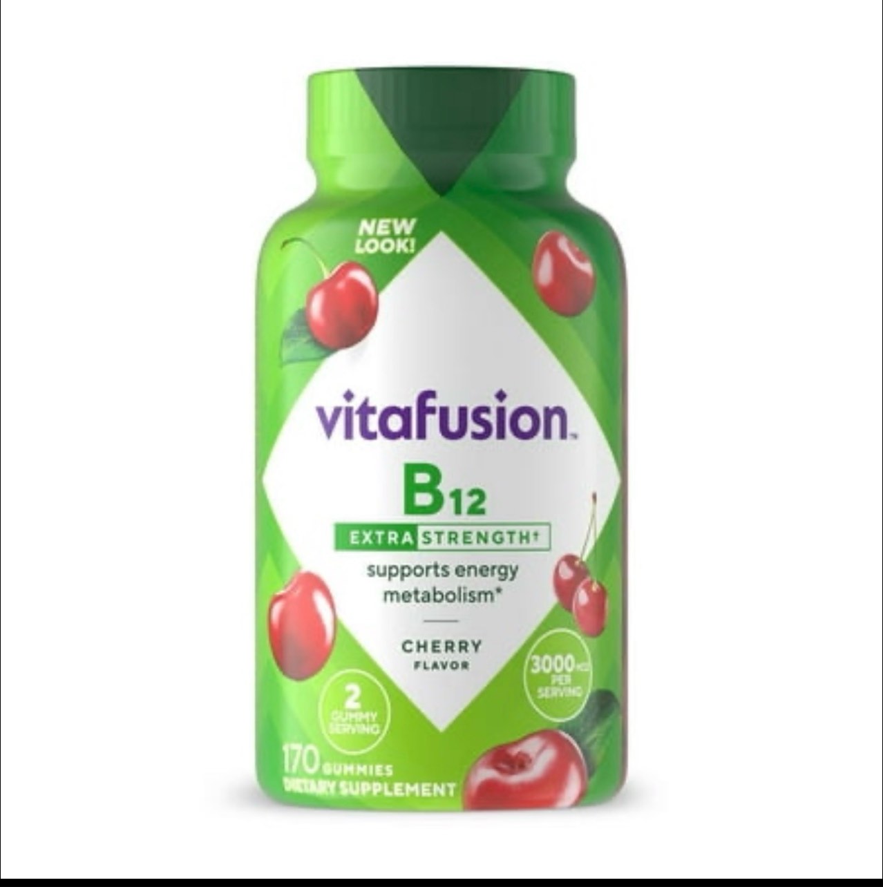 Condition photo showing New/Like New for Vitafusion Extra Strength B12 Gummy Vitamins  170 Count