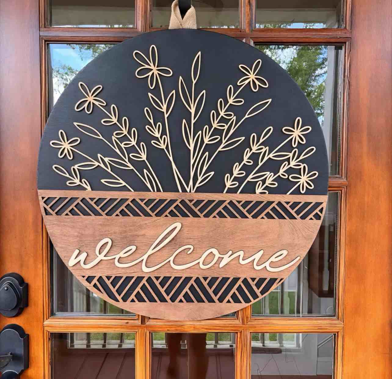 Condition photo showing New/Like New for Wooden home sign 