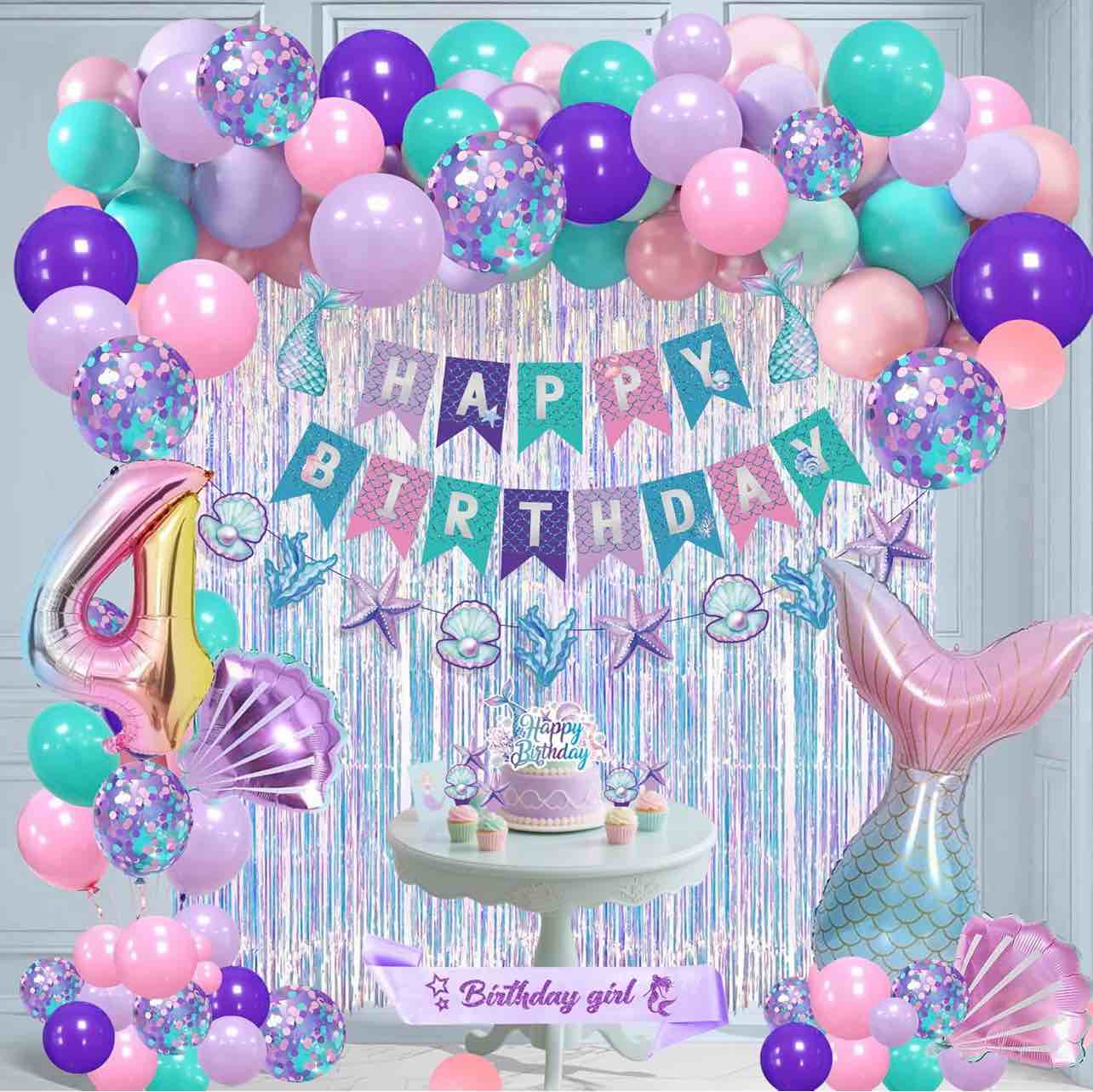 Condition photo showing New/Like New for Mermaid party supplies