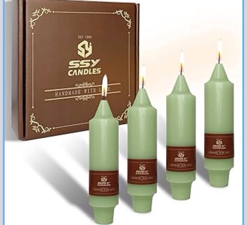 Dripless Candlesticks Short Taper Candle,5inch Small