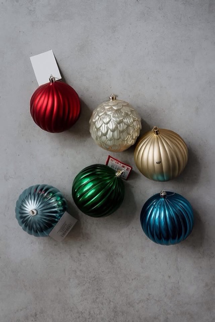 5 Jumbo Ornaments