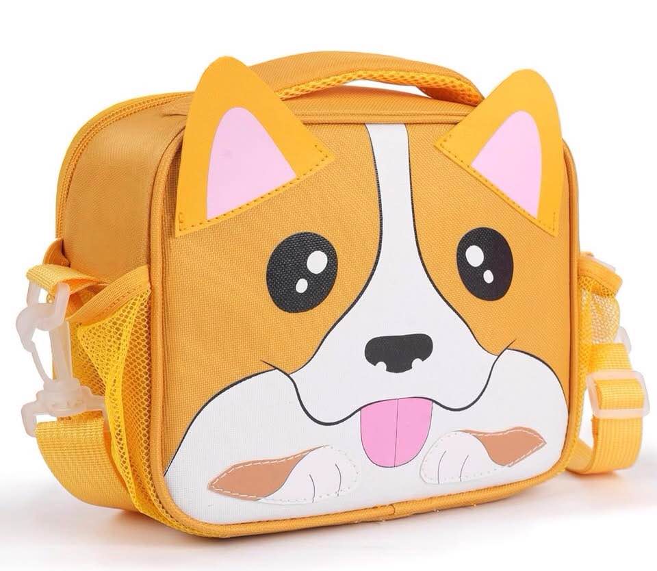 Giraffe Creation Insulated Lunch Box Bag for Kids with Shoulder Strap,