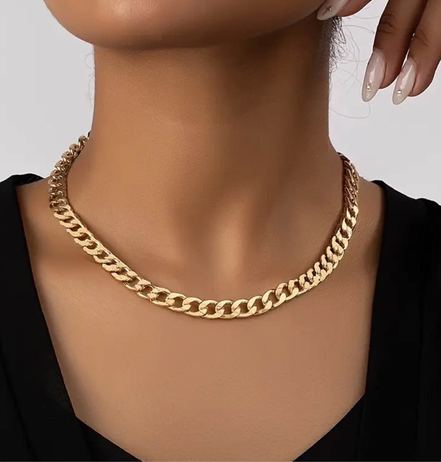 Gorgeous 925 Silver 18K Gold Plated Necklace 