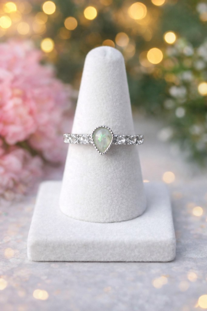 Beautiful 925 Silver Plated Sapphire Ring  size 10