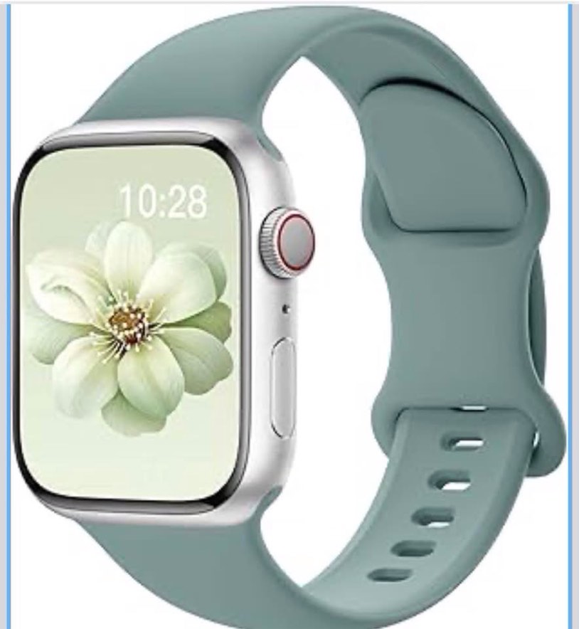 Sport  Silicone Band Compatible with Apple Watch Bands 40mm 38mm 41mm 44mm 45mm 42mm 49mm Women Men,Soft Wristband Waterproof Replacement Sport Strap for iWatch Bands Series 9 8 7 6 5 4 3 2 1 SE Ultra