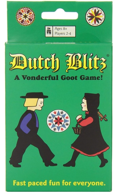 Dutch Blitz: The Original Fast Paced Card Game, Contains 160 Cards, Quick and Easy to Learn, Great Family Game, Fun for Everyone, For 2 to 4 Players, For Ages 8 and Up