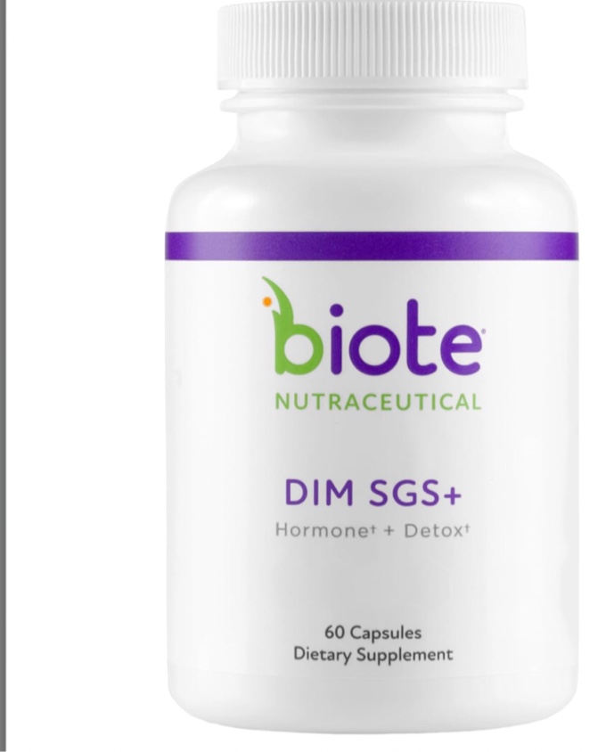biote nutraceuticals - dim sgs + - hormone + detox (60 capsules)