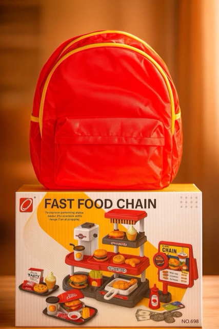Condition photo showing New/Like New for Fast food play set. Similar to the one in the first  picture.