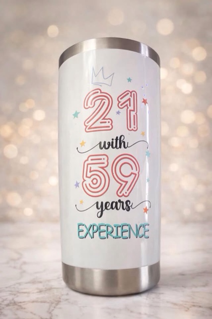 Condition photo showing As Is for Tumbler without lid